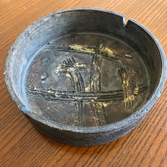 Marcello Fantoni for Raymor Mid Century Italian Brutalist Rustic Dish or Ashtray - Picture 5 of 5